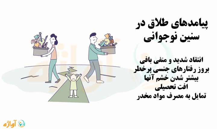 تاثیر طلاق بر فرزندان نوجوان